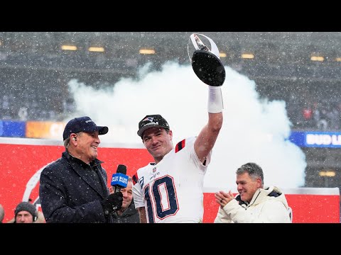 New England Patriots AFC Championship Trophy Presentation