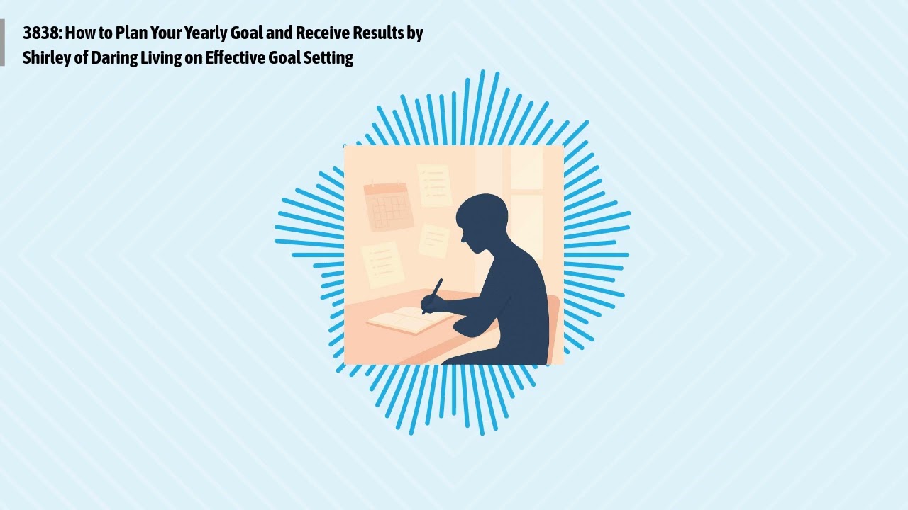 3838: How to Plan Your Yearly Goal and Receive Results by Shirley of Daring Living on Effective...