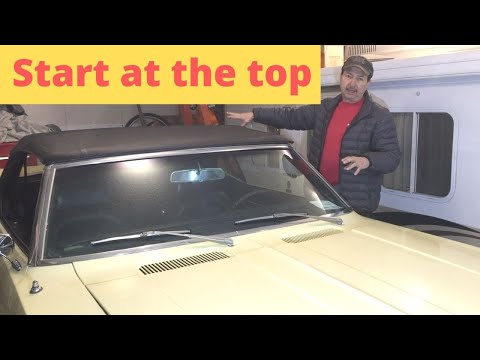 Rebuilding a 1969 Camaro RS Convertible. Removing & restoration of the worn out top. Part 2