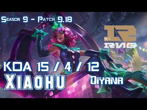 RNG Xiaohu QIYANA vs GAREN Mid - Patch 9.18 KR Ranked