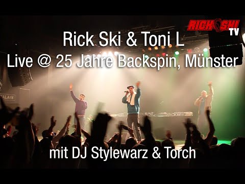 Real Hip Hop! 🎤🤘🎊 Rick Ski & Toni L live @ 25 Jahre Backspin, Münster mit DJ Stylewarz & Torch 🔥