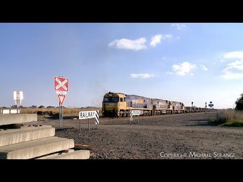 4PM4 Pacific National Steel & Container Freight Train NR67 NR91 NR116 (14/5/2023) - PoathTV Railways