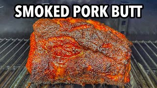 Smoked Pork Butt in a Pellet Grill