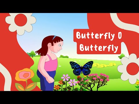 Butterfly O Butterfly | Nursery Rhyme | Kids song