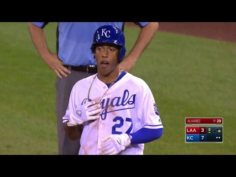 Raul Mondesi Jr's First MLB Hit!