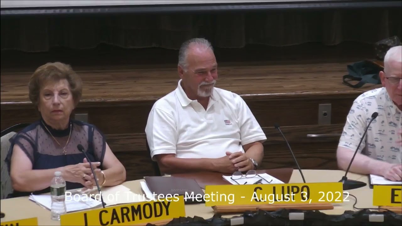 Board Meeting August 3 2022
