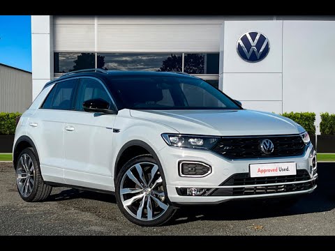 Approved Used Volkswagen T-Roc R-Line 1.5 Petrol 150ps White Silver | Wrexham Volkswagen
