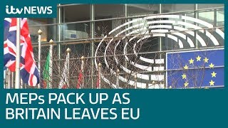28 Jan - UK MEPs leave Brussels for last time