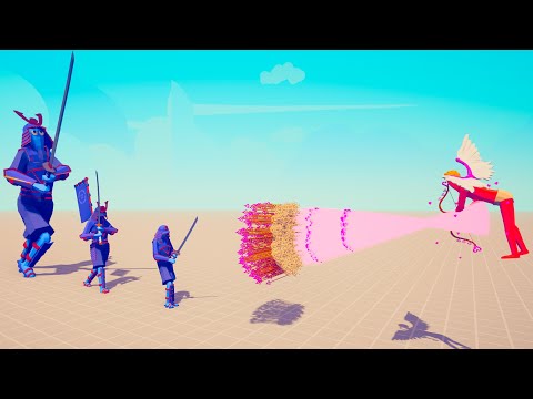 TRIO SAMURAI BROTHERS vs EVERY GOD | TABS - Totally Accurate Battle Simulator