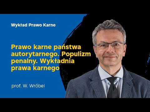Wykład 3 z prawa karnego 19.10.2021 - prof. dr hab. Włodzimierz Wróbel