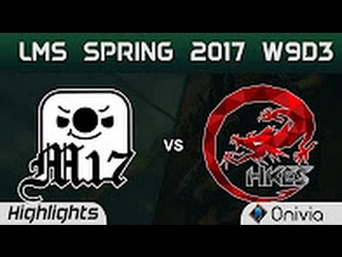 M17 vs HKE Highlights Game 1 LMS 精華 春季職業聯賽 2017 W9D3 Machi Esports vs Hong Kong Esports
