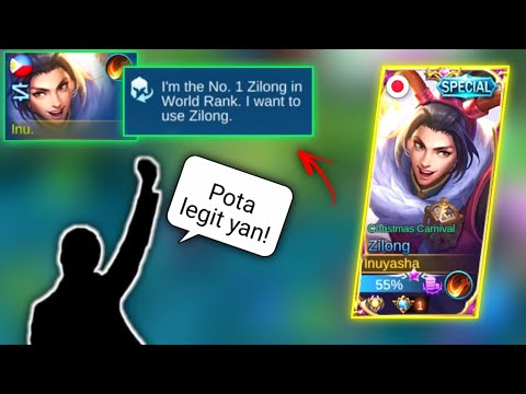 THEY COULDN'T BELIEVE IM TOP 1 WORLD RANK ZILONG 😎 - MLBB