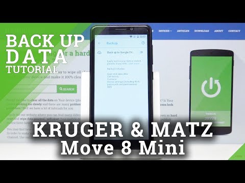 How to Turn On Backup in KRUGER & MATZ Move 8 Mini - Google Backup Enabled