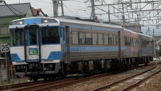 【アイランドエクスプレス四国Ⅱ】予讃線 団体臨時列車 アイランドエクスプレス四国Ⅱ キハ185系キハ185-19+キロ186-8+キハ185-22 伊予西条駅到着！