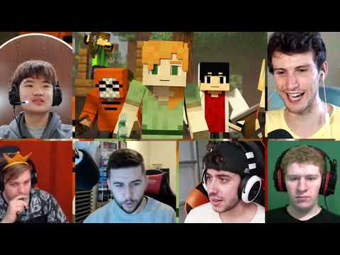 LInk02 - VILLAGE RAID - Alex and Steve Life (Minecraft Animation) [REACTION MASH-UP]#1229