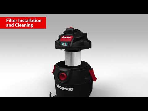 Shop-Vac Cartridge Filter Installation and Cleaning