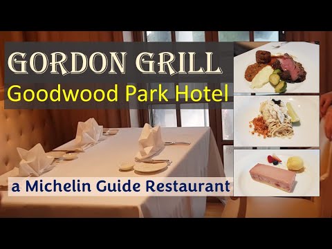 Restaurante com Guia Michelin - Gordon Grill (Goodwood Park Hotel) Almoço fixo e menu Ala carte.