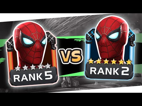 Is 6 Star STARK Spider-man REALLY Better vs 5 Star? Gameplay Comparison Marvel Contest of Champions