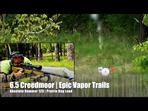 123gr Absolute Hammer Hunter Bullet | 6.5 Creedmoor | Epic Vapor Trail | Prairie Dog Load