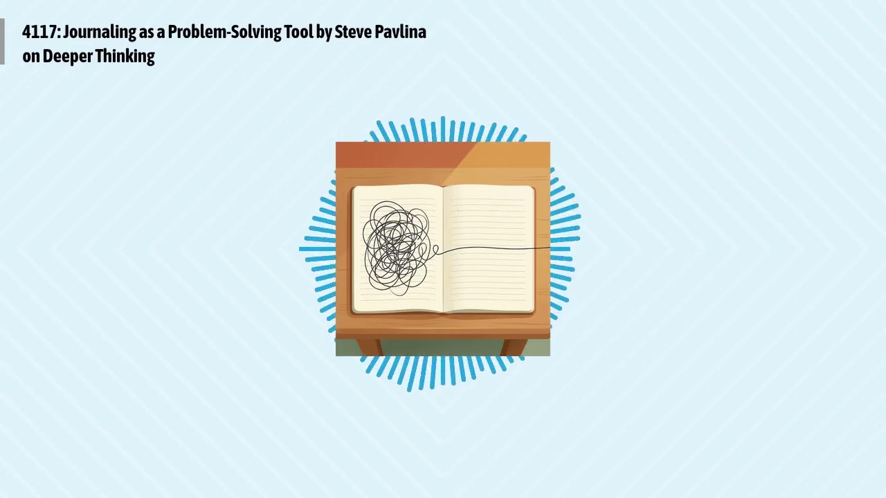 4117: Journaling as a Problem-Solving Tool by Steve Pavlina on Deeper Thinking | Optimal Living...