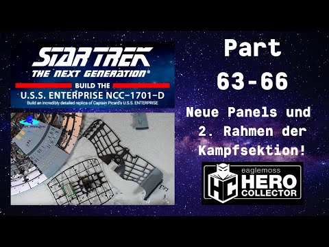 Eaglemoss Star Trek U.S.S. Enterprise Part 63 - 66 - Neue Panels und 2. Rahmen der Kampfsektion!