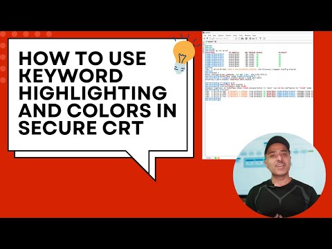 How to Use Keyword Highlighting and Colors in SecureCRT