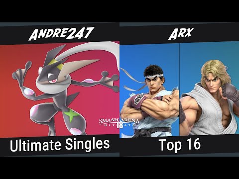 SAU18: Top 16 - Andre247 (Greninja) Vs. Arx (Ryu, Ken) - Singles