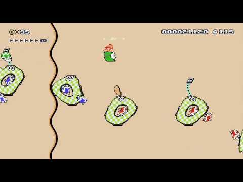 3-3 Sunstroke Ridge by Farts R Us - Super Mario Maker - No Commentary 1bm