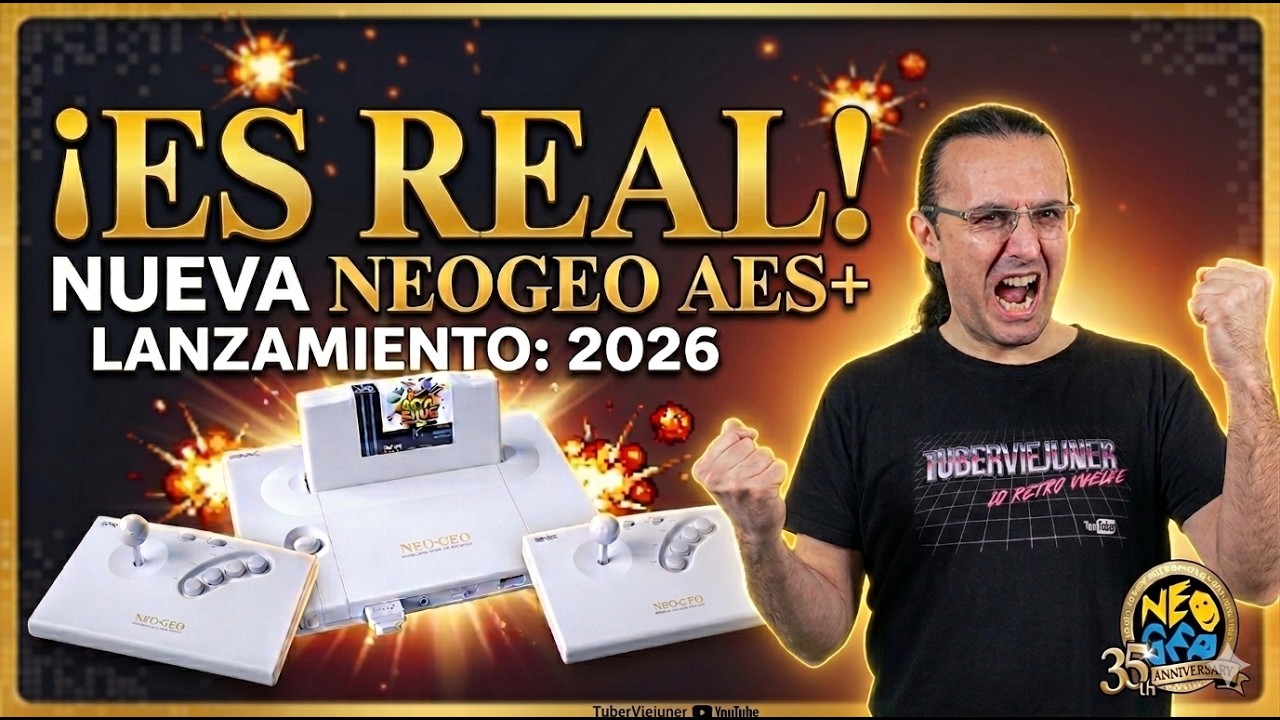 ANUNCIADA una NUEVA NEOGEO AES+ en 2026 SIN emulación ¿ llevará hardware de los 90?