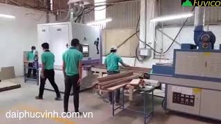 Fuvico. Dây chuyền Máy sơn sấy UV - CHÀ NHÁM SƠN PIANO