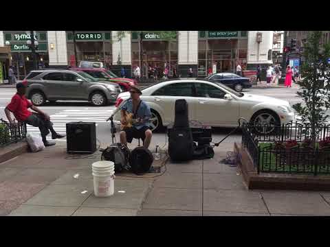 Incredible Chicago Street 1 Man Gospel Blues Band “I Come to Praise My God, My God”