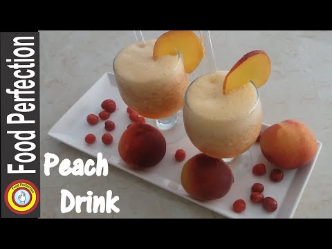 Summer drinks recipe | Peach drink recipe | Refreshing summer drinks | Fresh fruit drink for summer