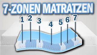 Die besten 7 ZONEN MATRATZEN 2025 | Top 3 ergonomische 7 Zonen Matratzen