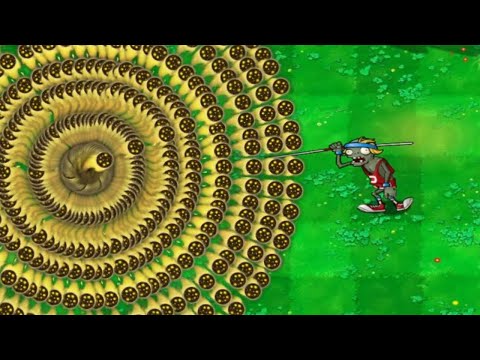 PVZ1 discover Pea boss bullets HARD MODE MOD PvZ Plus
