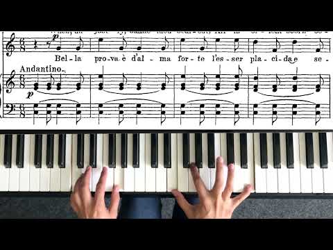 Nicola Vaccai - Piano accompaniment - Bella prova, C major - High voice