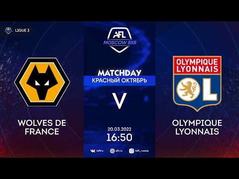 AFL22. France. Ligue 3. Day 2. Wolves de France - Olympique lyonnais