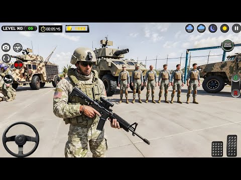 US Army Military Truck Driving 3D 🚛 | Real Army Transport Gameplay