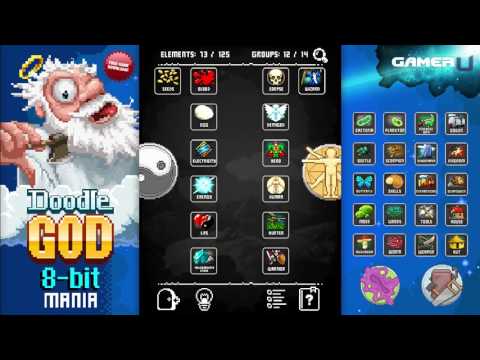 Doodle God: 8-bit Mania - How to Complete the Humans and Energy Groups - YouTube