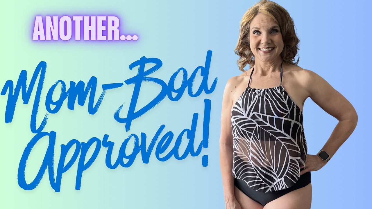 Flowy Mesh Top, Mom-Bod Approved, Two Piece Swimset Try On! #ad