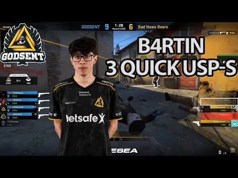 b4rtiN - 3 quick USP-S(GODSENT)