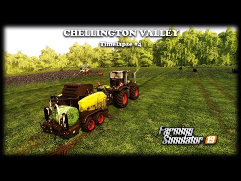 Baling/wrapping & collecting alfalfa bales, contract jobs  | Chellington Valley | Timelapse #4