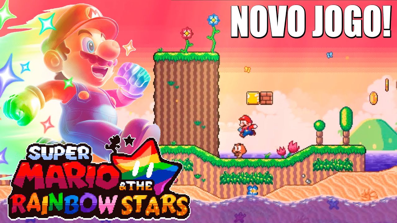 Super Mario and the Rainbow Stars - Que FANGAME INCRÍVEL!