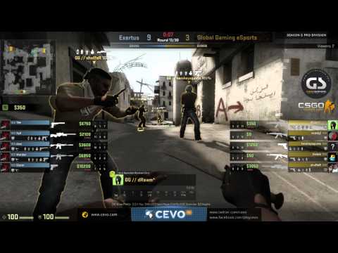 CEVO-Pro CS:GO Season 5: eLevate vs. Global Gaming eSports - Week 6:2 on de_dust2