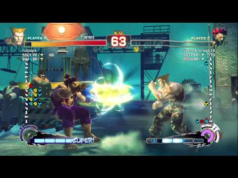 Ruipapa (Guile) vs Kenzo (Gouki) AE2012 Endless Matches *720p HD*