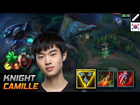 Knight Mid Camille Trinity Force Grasp of the Undying - LOL KR 12.14