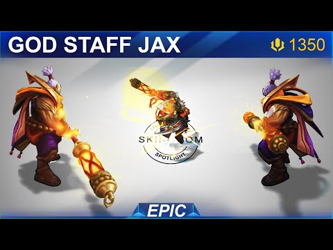 God Staff Jax Skin Spotlight 2020 | SKingdom - League of Legends