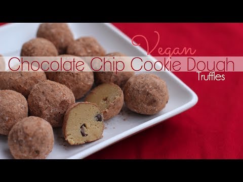 ヴィーガンチョコレートチップクッキー生地のトリュフ (Vegan Chocolate Chip Cookie Dough Truffles)