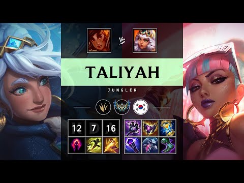 Taliyah Jungle vs Qiyana - KR Challenger Patch 25.18