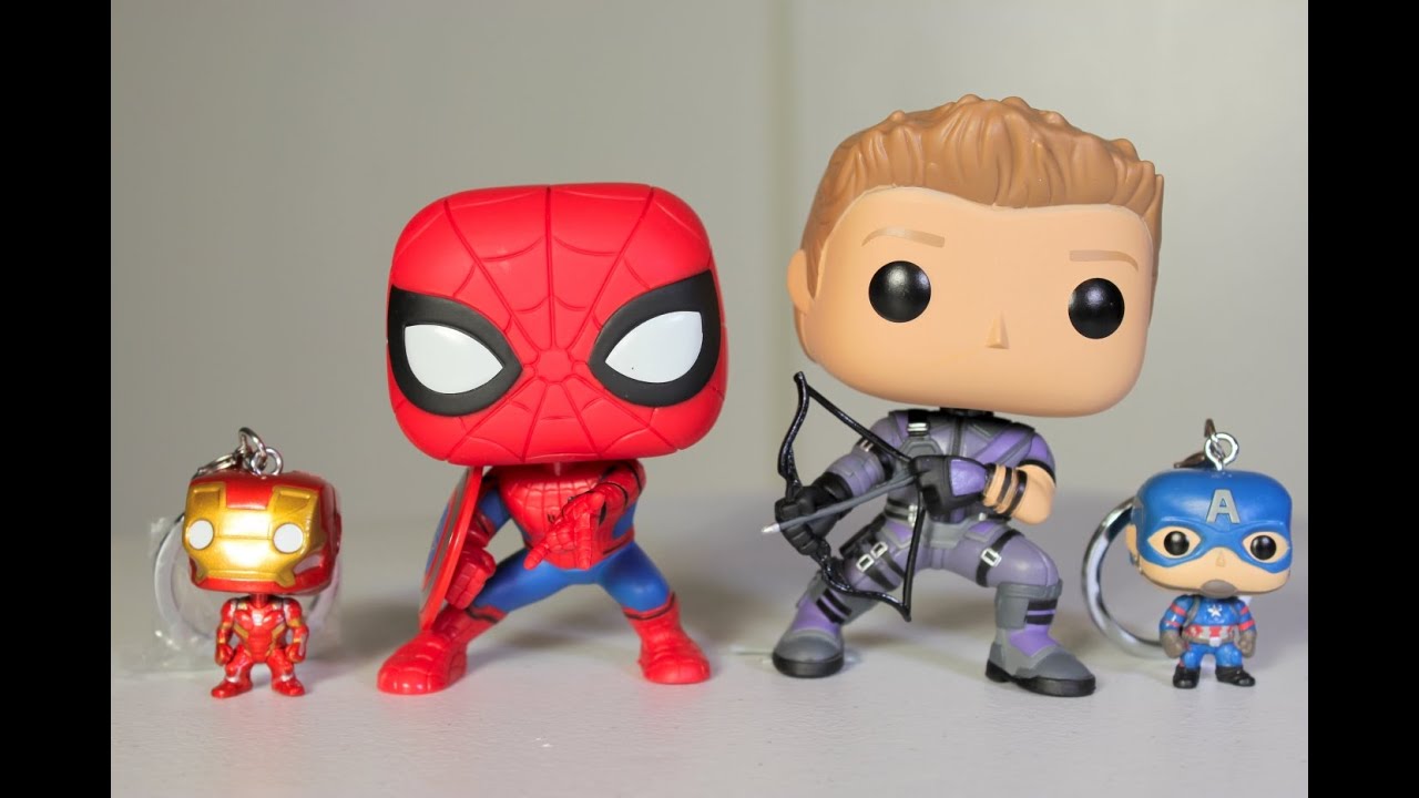 Captain America: Civil War SPIDER-MAN & HAWKEYE Funko Pop set review