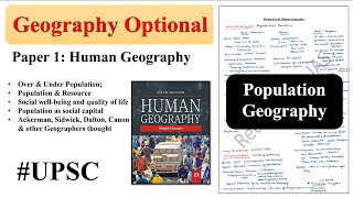 Population Geography l Paper 1 l Human Geography l UPSC Civil Services l Geography Optional